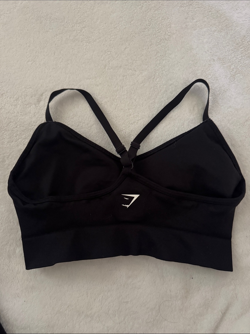 Gymshark Black Seamless Light Support Bralette